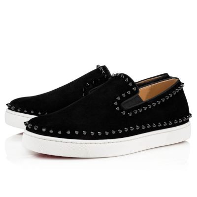 Zapatillas Pik Boat Christian Louboutin Hombre - Negros - 3195275P545